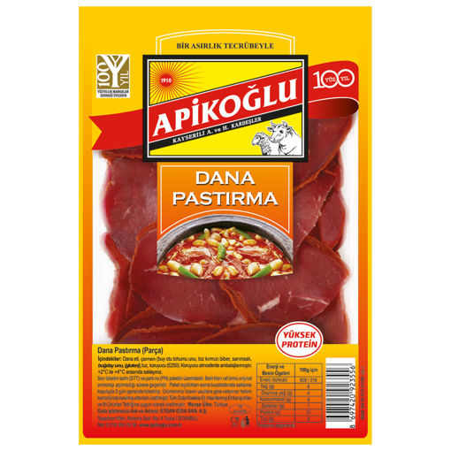 Apikoğlu Parça Pastırma 100 Gr nin resmi