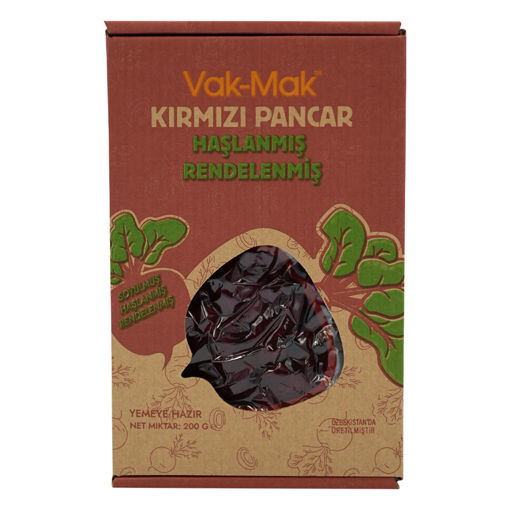 Vak-Mak Kırmızı Pancar Haşlanmış Rendelenmiş 200 Gr nin resmi