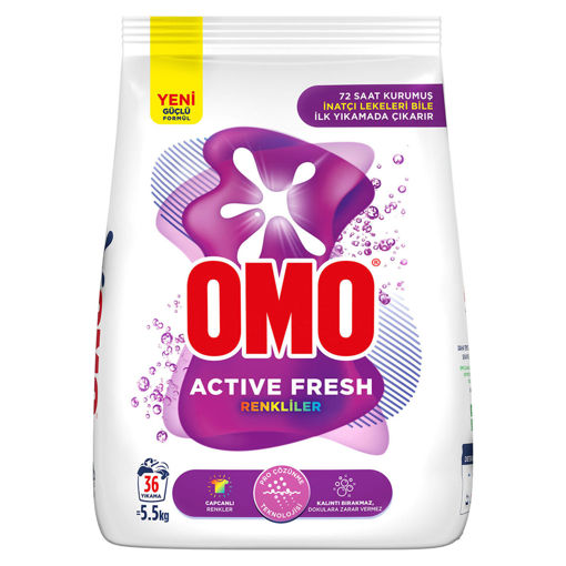 Omo Active Fresh Renkliler Toz Deterjan 36 Yıkama 5.5 Kg nin resmi