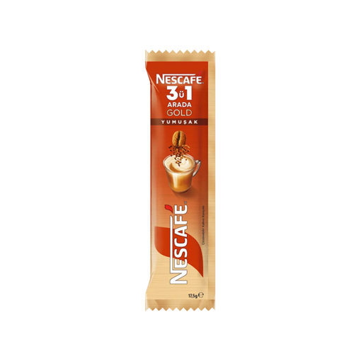 Nescafe 3'ü 1 Arada Gold Yumuşak İçim 17.5 Gr nin resmi