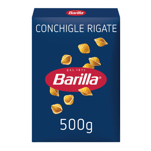 Barilla Mini Midye Makarna (Conchiglie Rigate) 500 Gr nin resmi