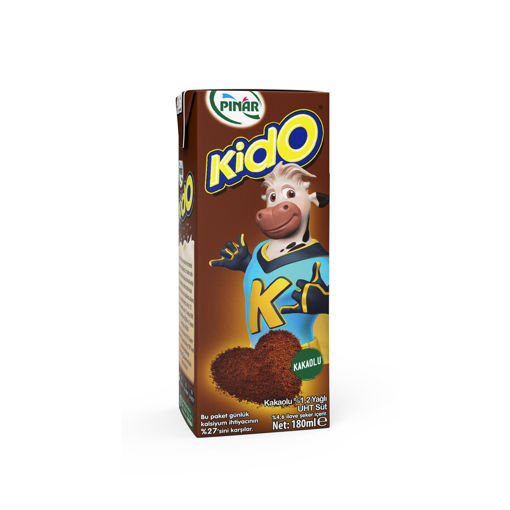 Pınar Kido Kakaolu Süt 180 Ml nin resmi