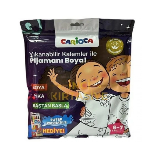 Kalem Hediyeli Boyanabilir Pijama 6-7 Yaş nin resmi