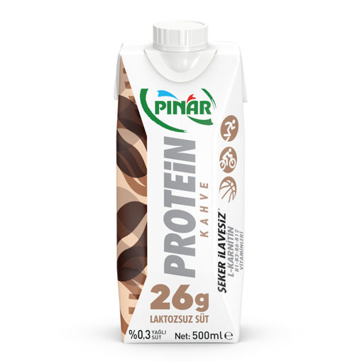 Pınar Protein Kahveli Süt 500 Ml nin resmi