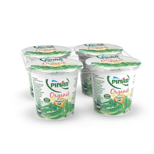 Pınar Organik Homojenize %3,5 Yağlı Yoğurt 4X125 Gr nin resmi