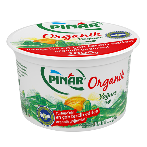 Pınar Organik Yoğurt 1000 Gr nin resmi
