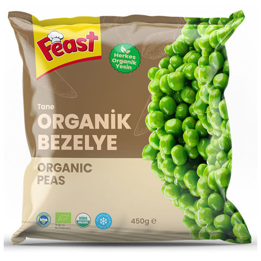 Feast Organik Bezelye 450 Gr nin resmi