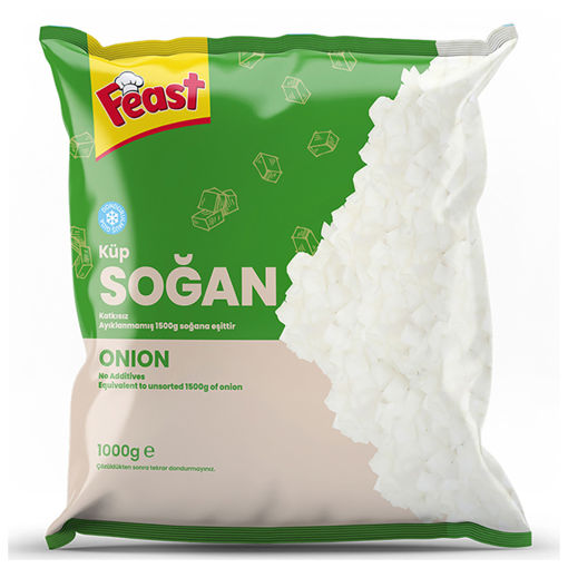 Feast Dondurulmuş Küp Soğan 1 Kg nin resmi