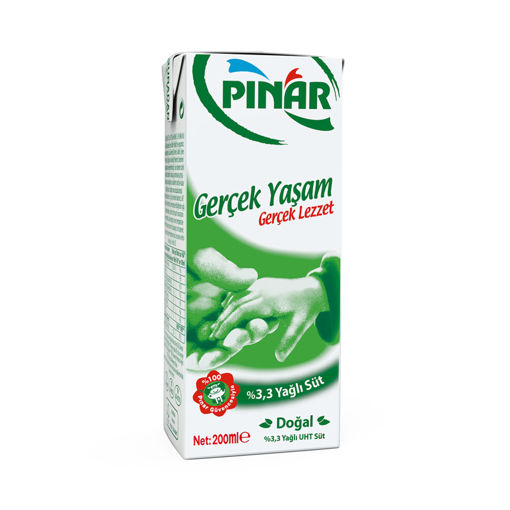 Pınar Süt Sade 200ml nin resmi