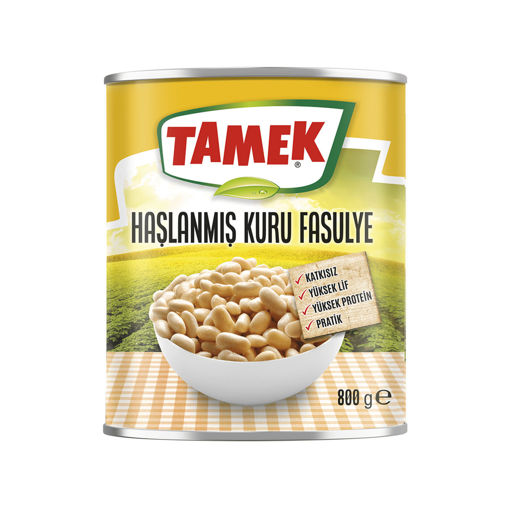 Tamek Haşlanmış Fasulye 800 Gr nin resmi