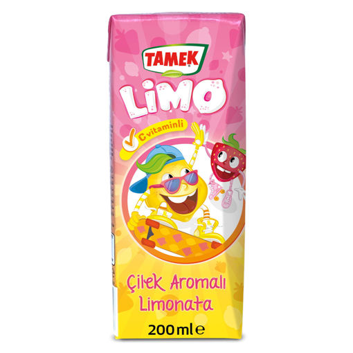 Tamek Limo Çilekli Limonata 200 Ml nin resmi
