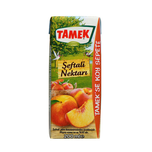 Tamek Meyve Suyu Şeftali 200 ml nin resmi