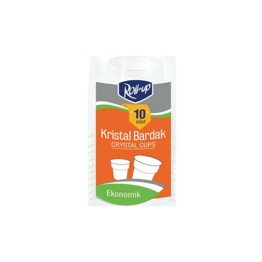 Roll-Up Kristal Bardak 200 Cc 10'Lu nin resmi