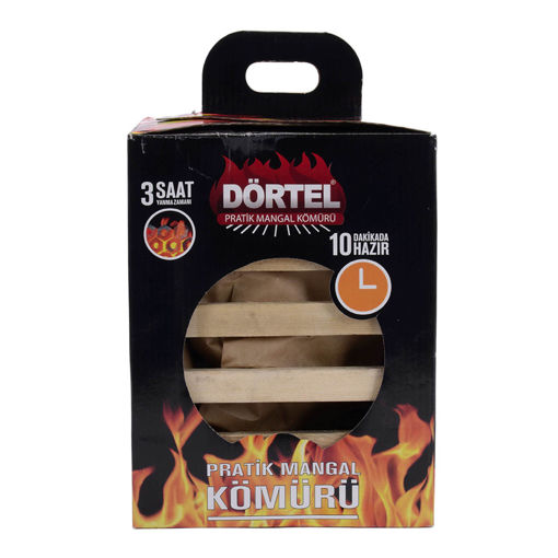 Dörtel Pratik Mangal Kömürü Kafesli 2 Kg nin resmi