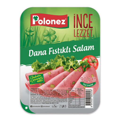 Polonez Fıstıklı Salam 90 Gr nin resmi