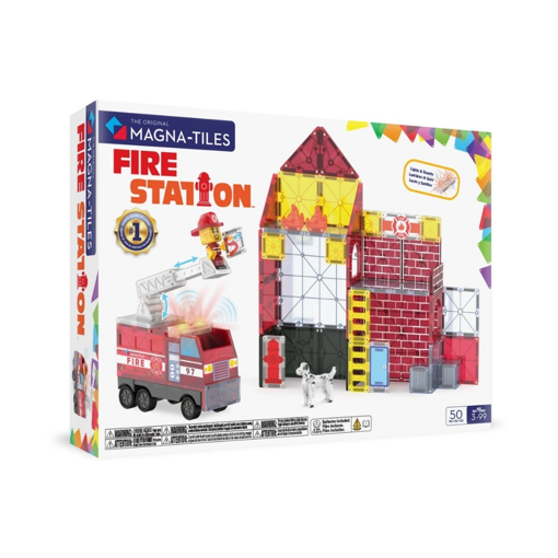 Magna Tiles İtfaiye İstasyonu 50 Parça nin resmi