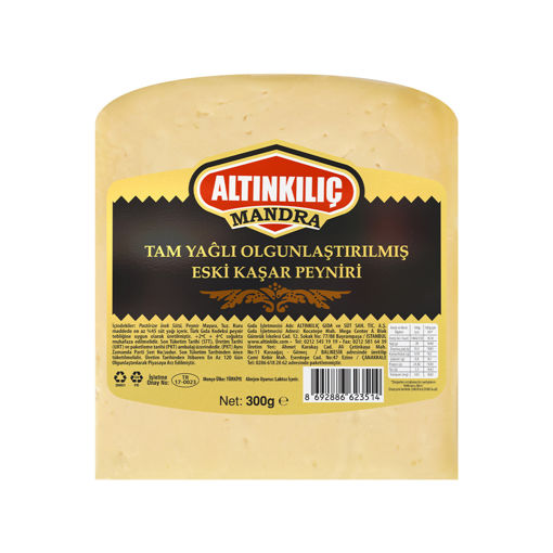 Altınkılıç Mandra Eski Kaşar Peyniri 300 Gr nin resmi