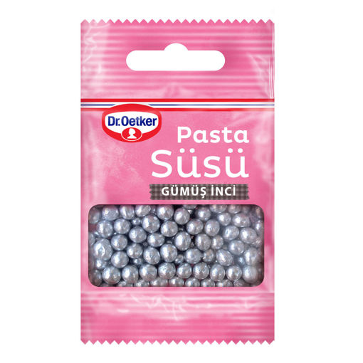 Dr Oetker Dekor Gümüş İnciler 10gr nin resmi