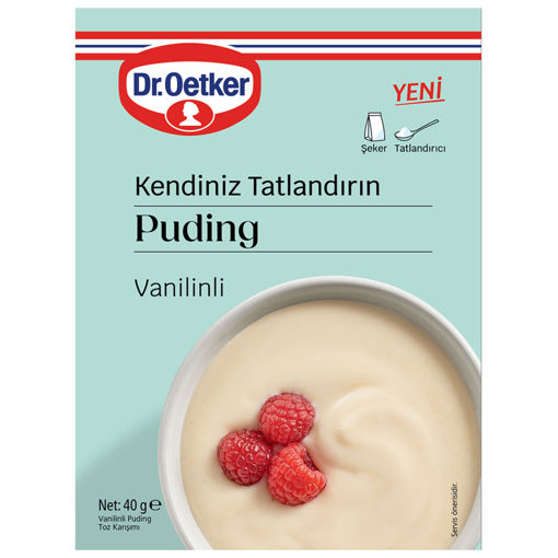Dr.Oetker Kendiniz Tatlandrırın Vanilyalı Puding 40 Gr nin resmi