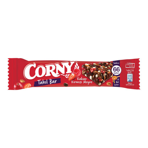 Corny Kakao Kırmızı Meyve Tahıl Bar 17 Gr nin resmi