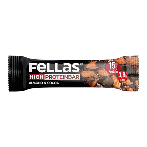 Fellas Badem ve Kakaolu Protein Barı 45 Gr nin resmi
