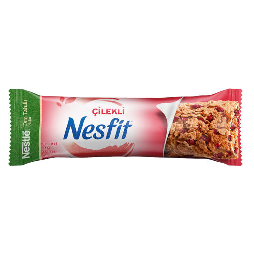 Nestle Nesfit Çilekli Tam Tahıllı Bar 23,5 Gr nin resmi
