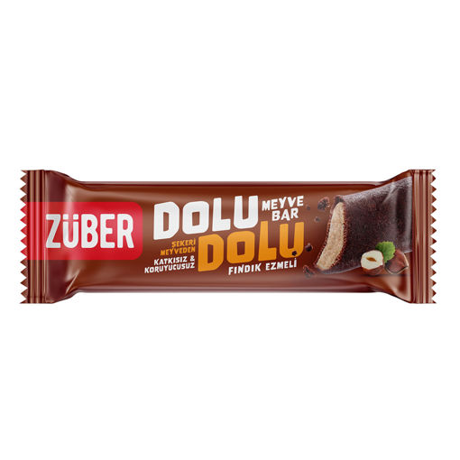 Züber Dolu Dolu Fındık Ezmeli Bar 30 Gr nin resmi