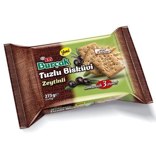 Eti Burçak Tuzlu Zeytinli Bisküvi  273 Gr nin resmi