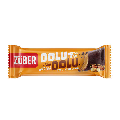Züber Dolu Dolu Meyve Bar Yer Fıstığı Ezmeli 30 Gr nin resmi