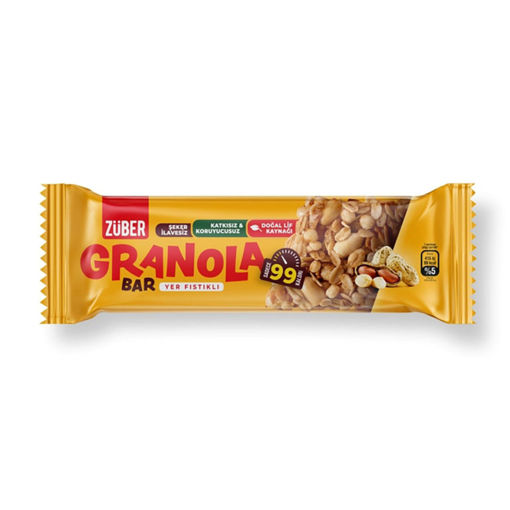 Züber Granola Bar Yer Fıstıklı 25 Gr nin resmi