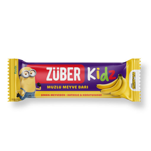 Züber Kidz Muzlu Meyve Bar 25 Gr nin resmi