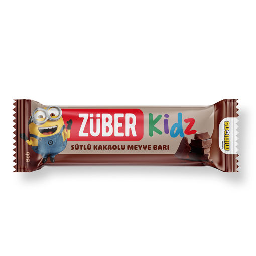Züber Kidz Sütlü Kakaolu Meyve Bar 25 Gr nin resmi