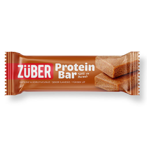 Züber Sütlü ve Hurmalı Protein Bar 35 Gr nin resmi