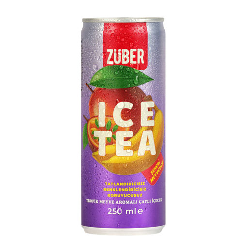 Züber Tropik Meyve Aromalı Çaylı İçecek 250 Ml nin resmi