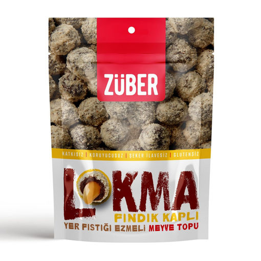 Züber Lokma Fındık Kaplı Meyve Topu 96 Gr nin resmi
