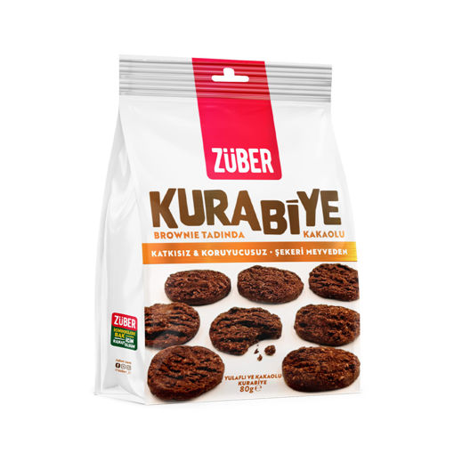 Züber Yulaflı ve Kakaolu Kurabiye 80 Gr nin resmi
