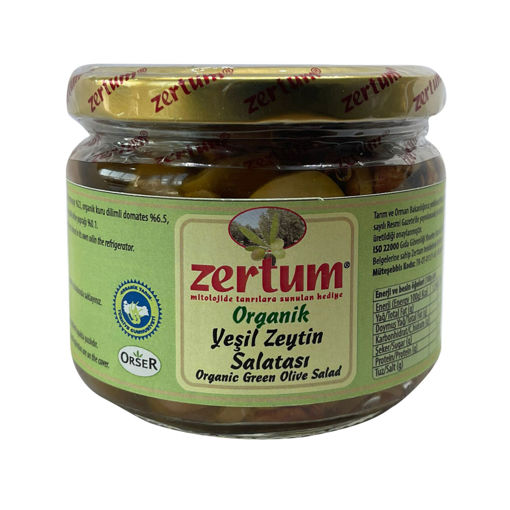 Zertum Organik Yeşil Zeytin Salatası 290 G nin resmi
