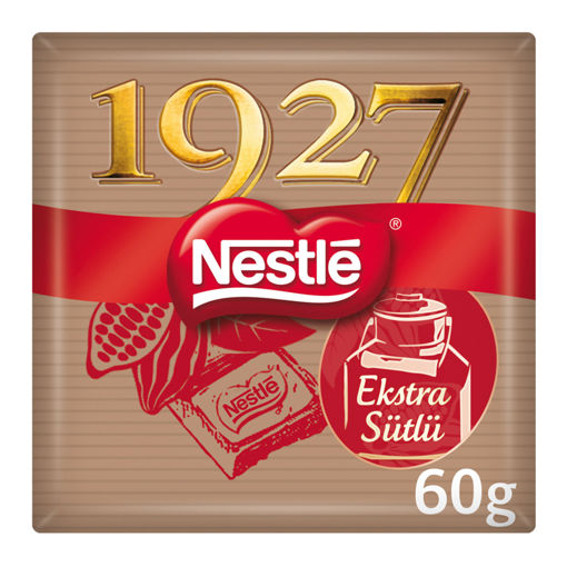 Nestle 1927 Ekstra Sütlü Kare Çikolata 60 Gr nin resmi