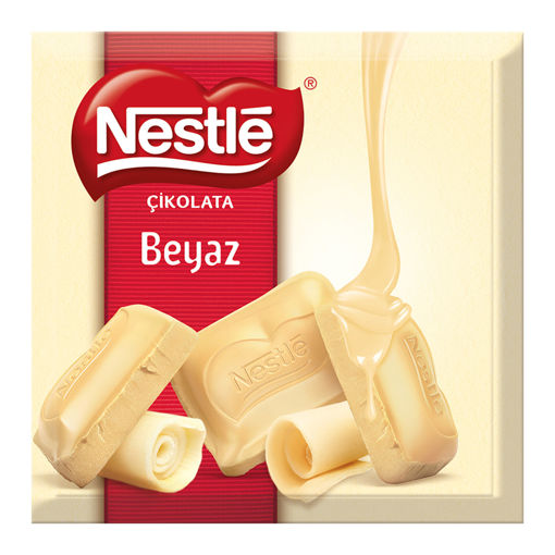 Nestle Beyaz Kare Çikolata 60 Gr nin resmi