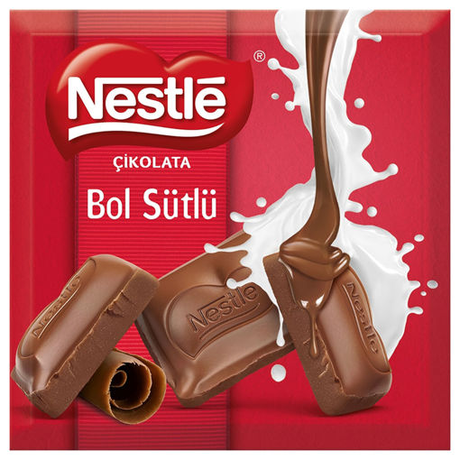 Nestle Bol Sütlü Kare Çikolata 60 Gr nin resmi