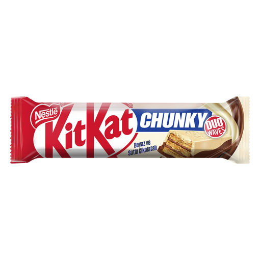 Nestle Kitkat Chunky Duo Çikolatalı Gofret 38 Gr nin resmi
