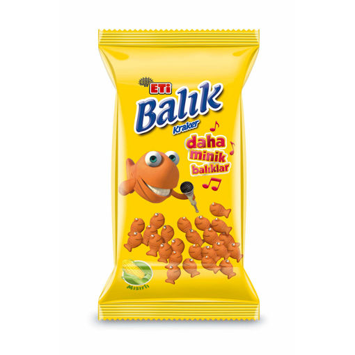 Eti Balık Mini Mısırlı Kraker 70 Gr nin resmi