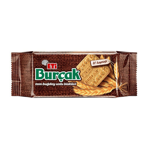 Eti Burçak Tam Buğday Unlu Bisküvi 131 Gr nin resmi