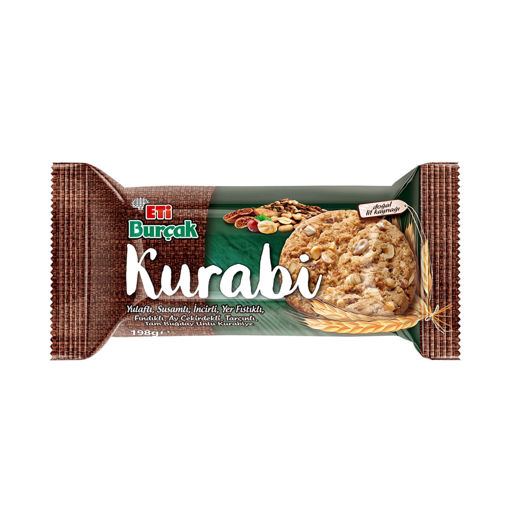 Eti Burçak Kurabi Yulaflı Fındıklı Kurabiye 198 Gr nin resmi