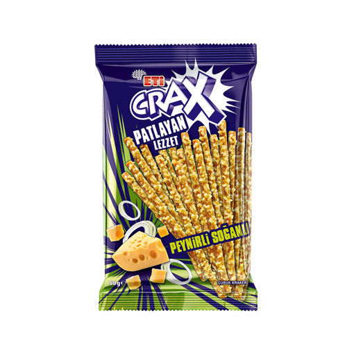 Eti Crax Patlayan Lezzet Peynirli Soğanlı Çubuk 50 Gr nin resmi