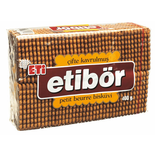 Eti Etibör Çifte Kavrulmuş Bisküvi 400 Gr nin resmi
