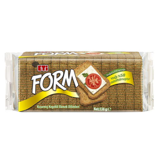 Eti Form Kizarmiş Kepekli Ekmek Dilim 138gr nin resmi