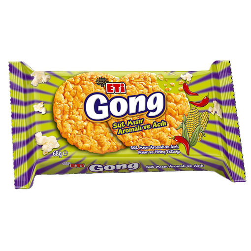Eti Gong Süt Mısır & Acılı 68 Gr nin resmi