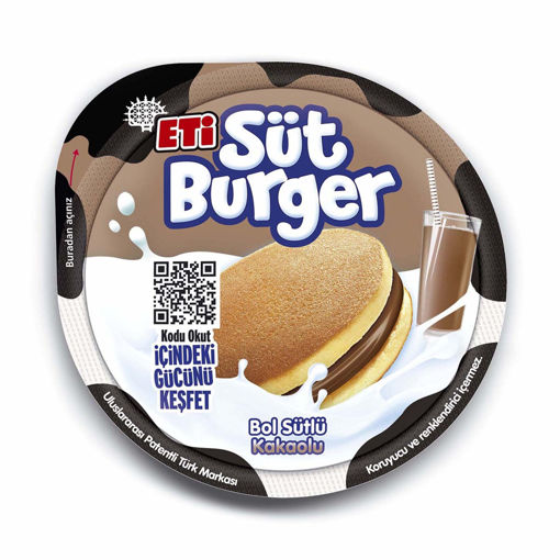Eti Süt Burger Sütlü Kakaolu Krema Dolgulu Ballı Kek 35 Gr nin resmi
