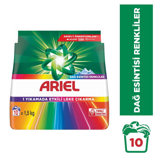 Ariel 1,5 kg Toz Çamaşır Deterjanı Parlak Renkler nin resmi